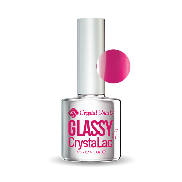 GLASSY CRYSTALAC - NEON PINK (4ML)