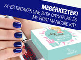 Megérkezett! Új OS74-es tintakék ONE STEP CrystaLac szín és My First Manicure első manikűrkészletem