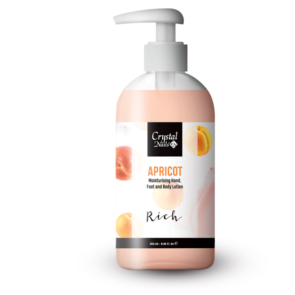 Moisturising Hand, Foot and Body Lotion - Apricot Lotion - Rich 250ml
