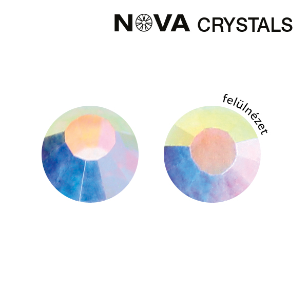 NOVA Crystals Strasszkő - White AB SS8 (2,4 mm)