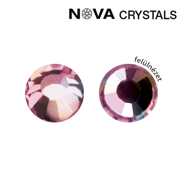 NOVA Crystals Strasszkő - Light Rose AB SS3 (1,4 mm)