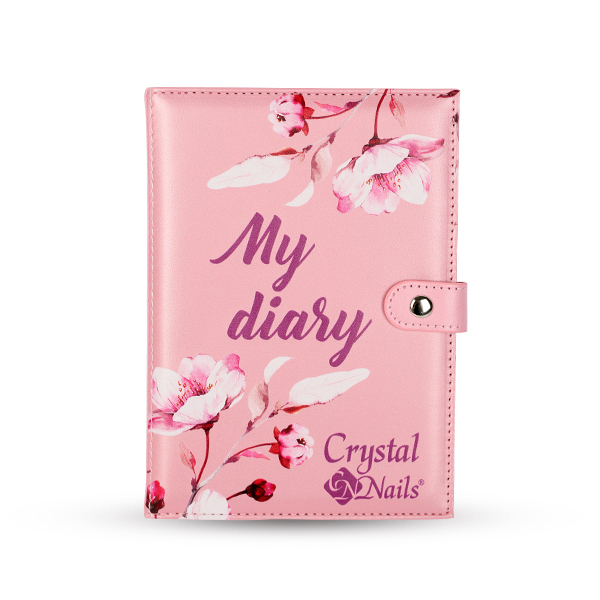 Crystal Nails naptárborító - Rózsaszín virágos (Limitált)