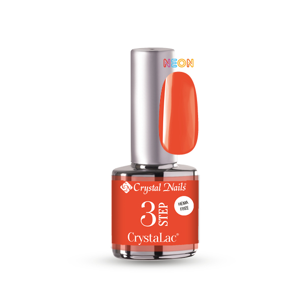 3 STEP HEMA Free CrystaLac - 232 (4ml) - Neon narancs