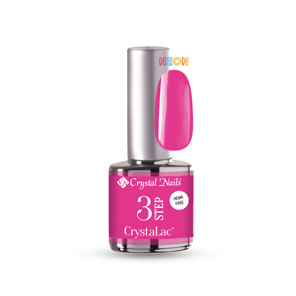 3 STEP HEMA Free CrystaLac - 233 (4ml) - Neon pink