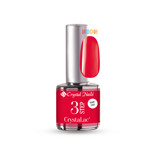 3 STEP HEMA Free CrystaLac - 234 (4ml) - Neon fukszia