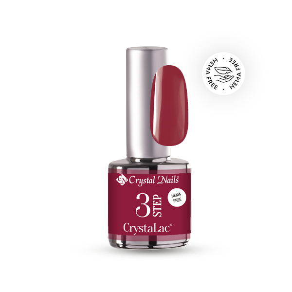 3 STEP HEMA Free CrystaLac - 237 (4ml) - Burgundy csók