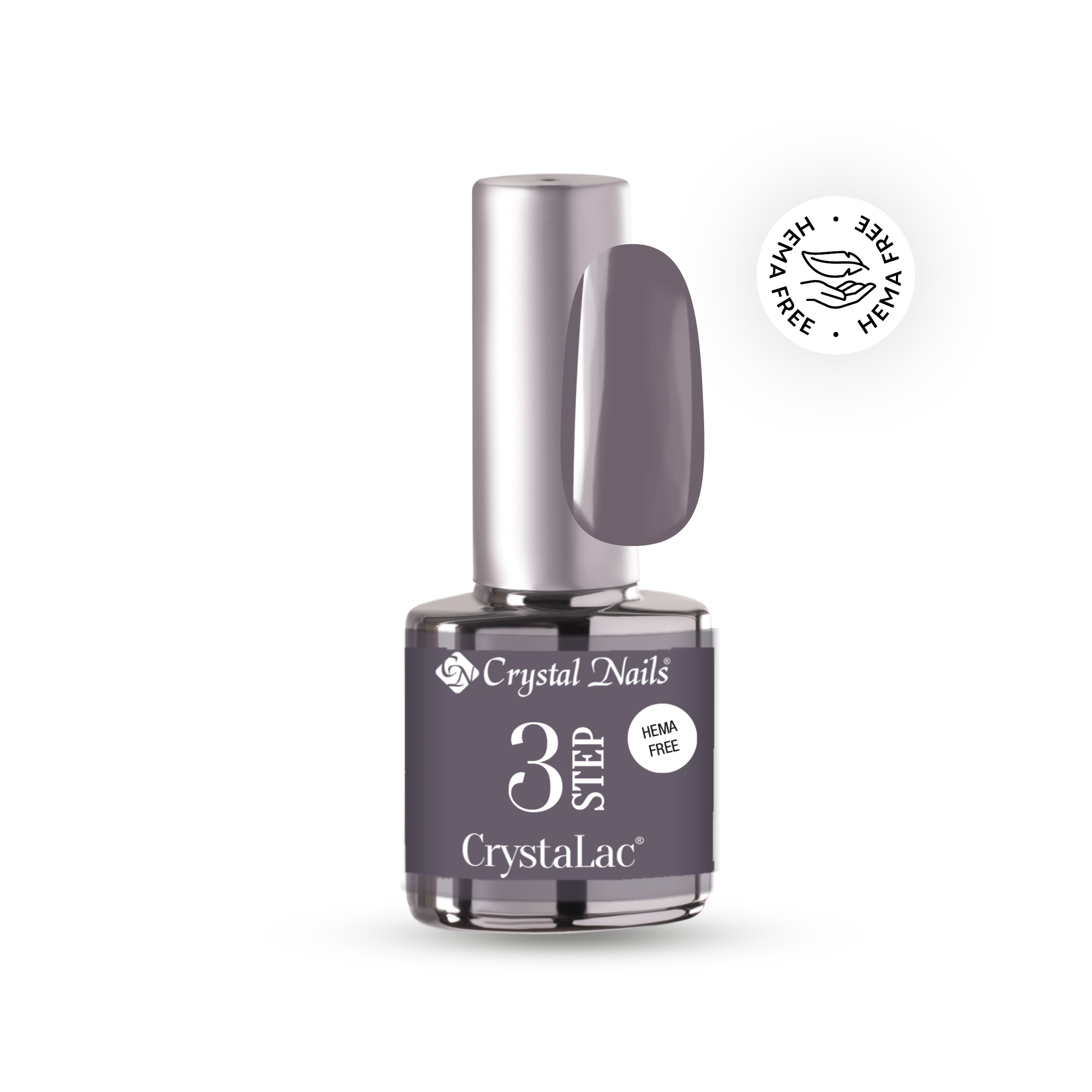 3 STEP HEMA Free CrystaLac - 240 (8ml) - Dark Shadows / Éjjeli árnyak