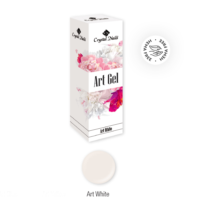 Art Gel festőzselé - Art White (5ml)