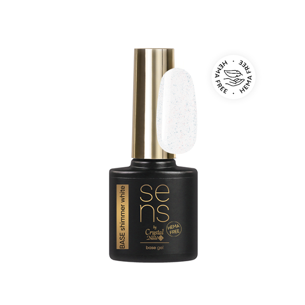 SENS HEMA Free BASE gel - SHIMMER WHITE 10ml