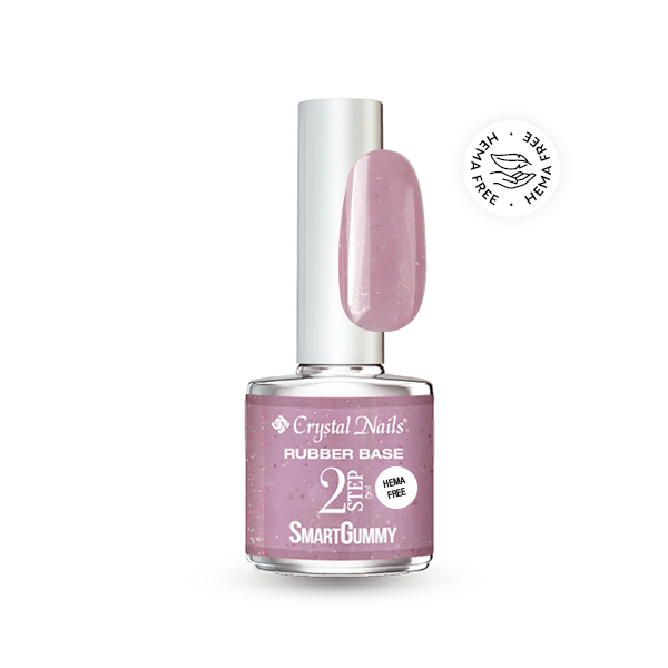 2S HEMA Free SmartGummy Rubber base gel - Nr59 Shimmer Lilac 8ml