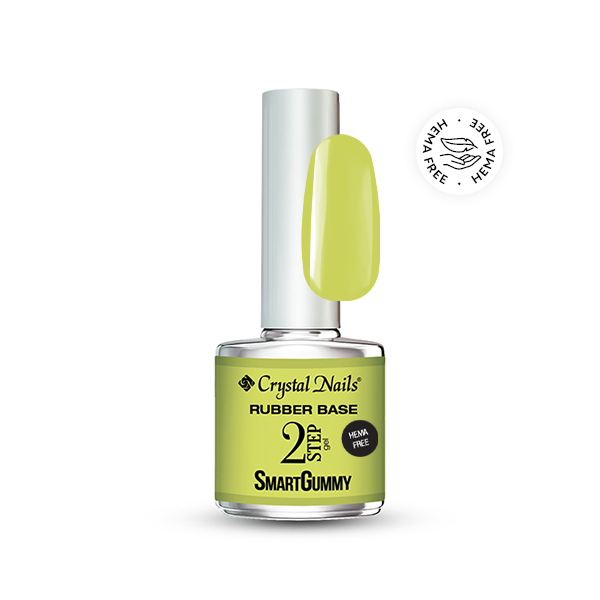 2S HEMA Free SmartGummy Rubber base gel - Nr24 Neon Yellow 8ml