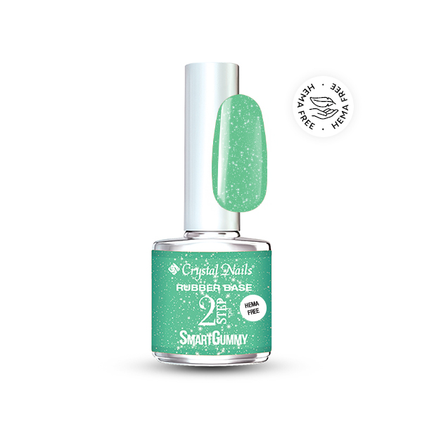 2S HEMA Free SmartGummy Rubber base gel - Nr30 Shimmer Jade 8ml