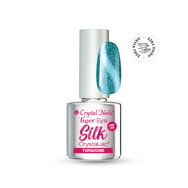 Tiger Eye Silk HEMA Free CrystaLac - Turquoise 4ml