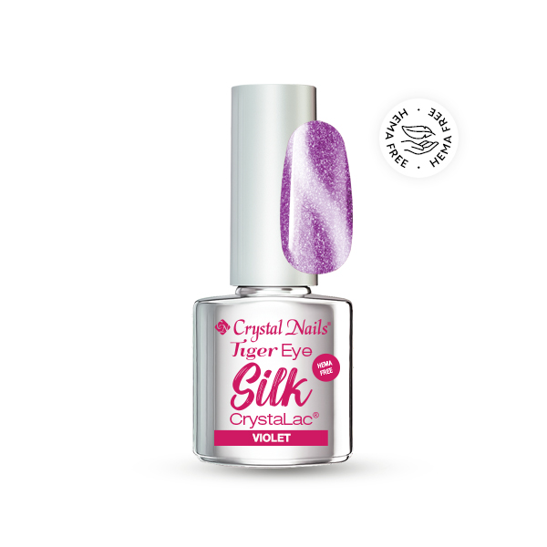 Tiger Eye Silk HEMA Free CrystaLac - Violet 4ml