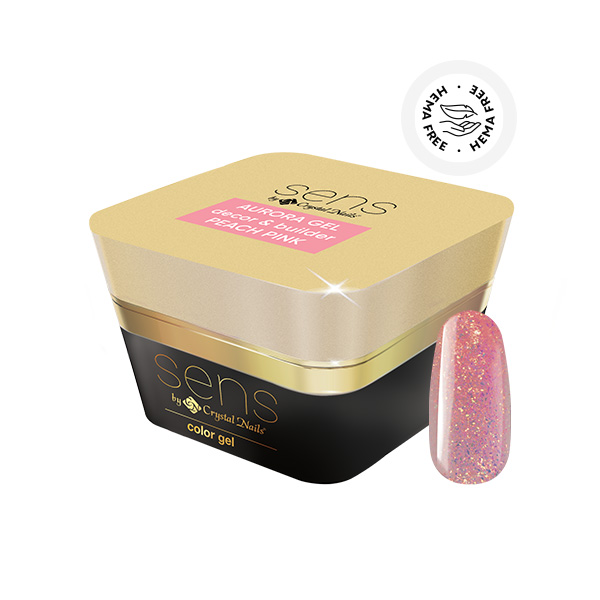 SENS AURORA HEMA Free decor&builder gel - Peach Pink 5ml