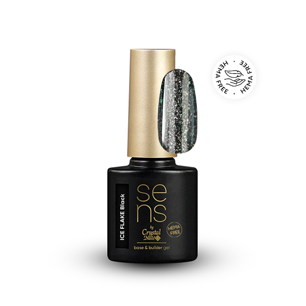 SENS HEMA Free ICE FLAKE base gel - Black 10ml