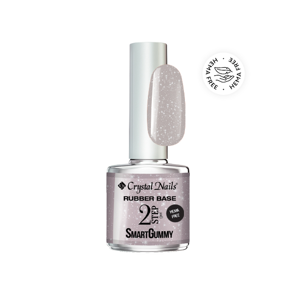 2S SmartGummy HEMA Free Rubber base gel - Nr52 Silver Cloud 8ml