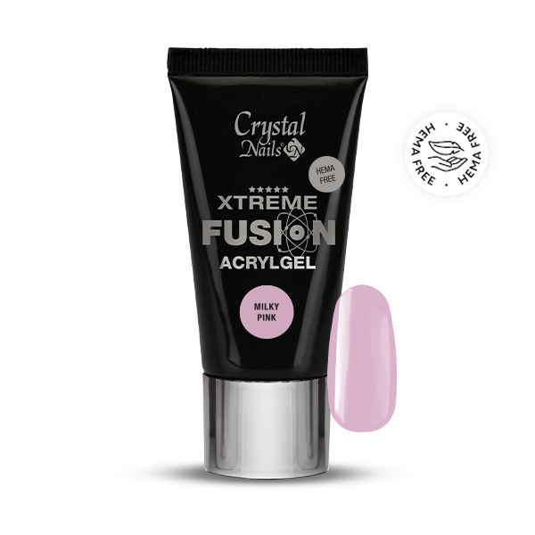 HEMA Free Xtreme Fusion AcrylGel - Milky Pink 27ml (30g)