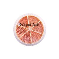 Metál Körömgyöngy készlet - Rosegold