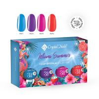 3 STEP HEMA Free CrystaLac Kit - Miami Summer 2026 (4x4ml)
