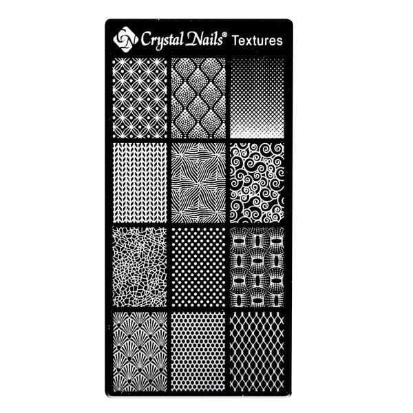 Egyedi Crystal Nails Körömnyomda lemez - Textures