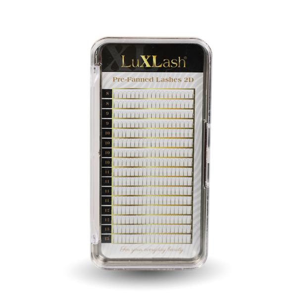 LuXLash Pre-Fanned Lash 2D Black B/0,07 - új