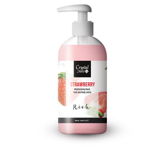 Moisturising Hand, Foot and Body Lotion - Strawberry Lotion - Rich 250ml