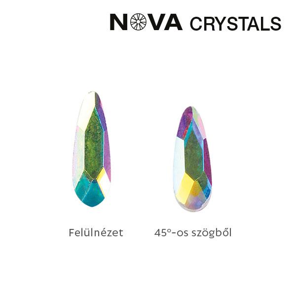 NOVA Crystal Gems Formakő - 2c6 mm csepp (crystal AB)