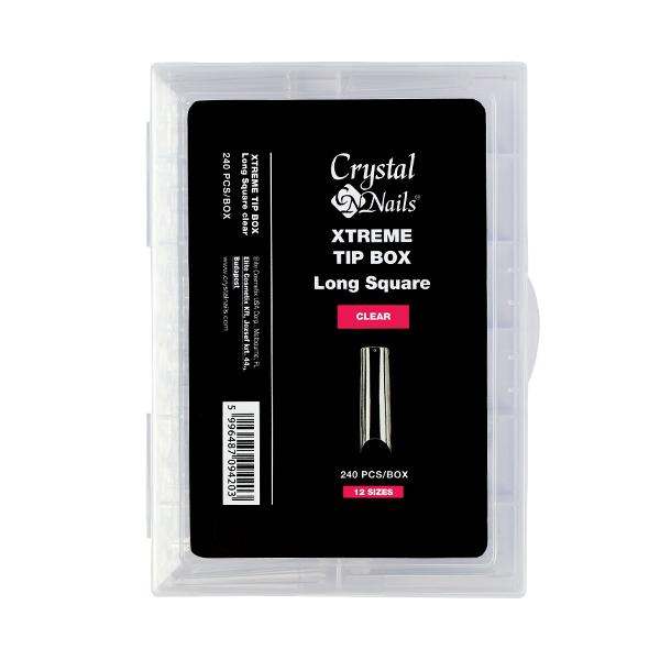 Xtreme Tip Box - Long Square clear