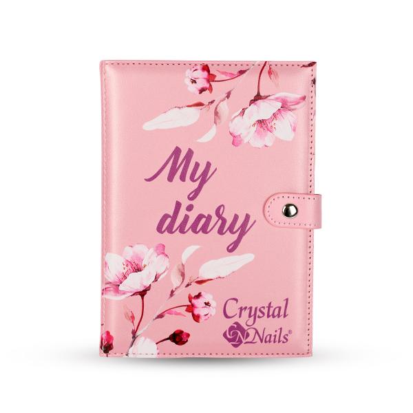 Crystal Nails naptárborító 2023 - Rózsaszín virágos