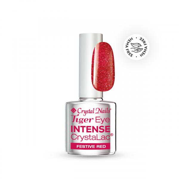 Tiger Eye Intense CrystaLac - Festive Red 4ml