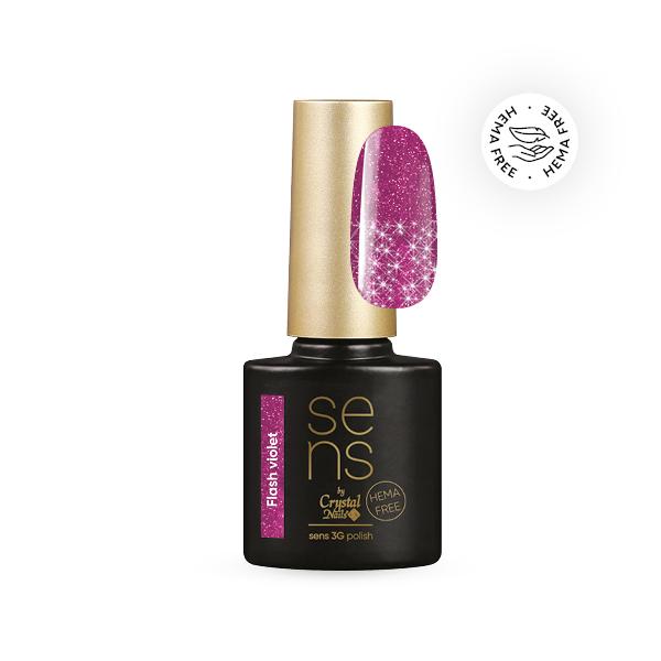 SENS HEMA FREE 3G polish - Flash Holo Violet 4ml