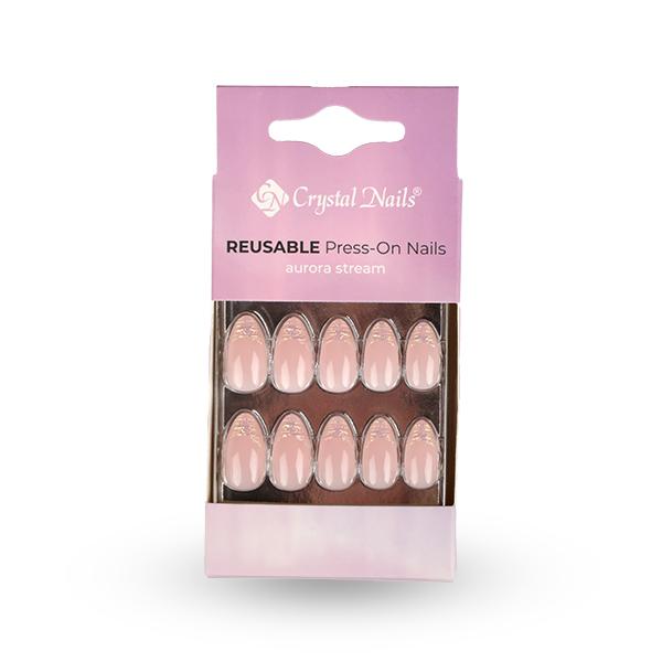 PressOn Nail Tip - Aurora stream
