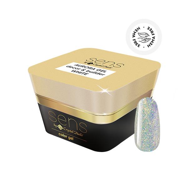 SENS AURORA HEMA Free decor&builder gel - White 5ml