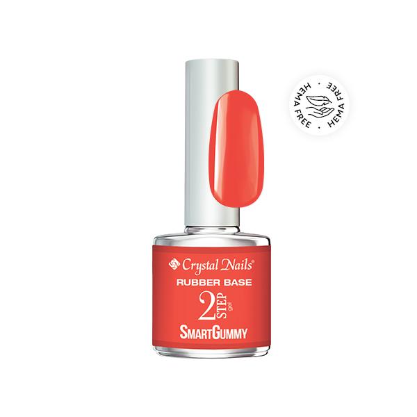 2S SmartGummy HEMA Free Rubber base gel - Nr34 Glowy Fire 8ml