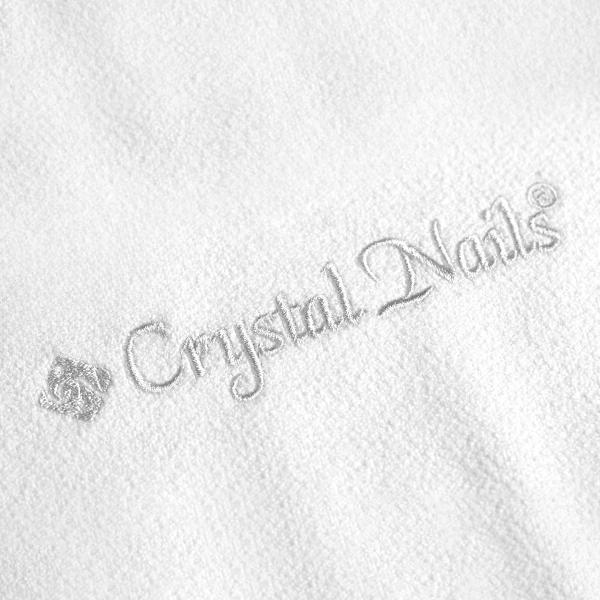 Crystal Nails microfiber törölköző - fehér