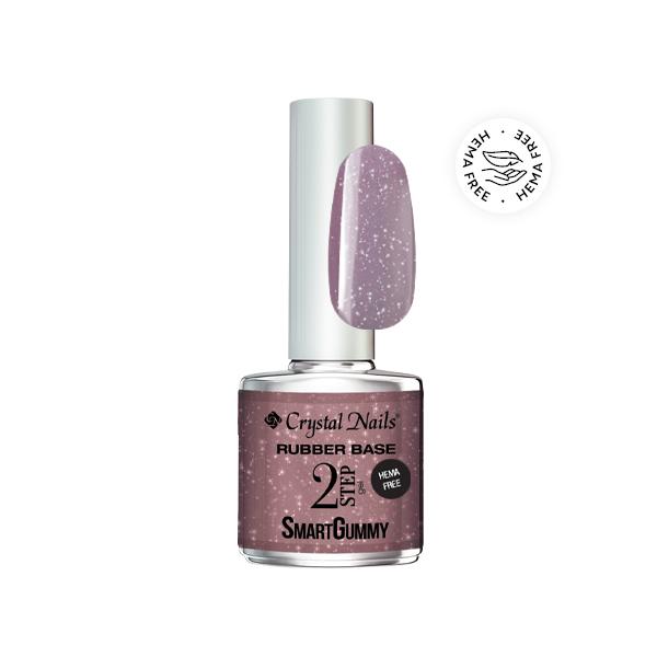 2S SmartGummy HEMA Free Rubber base gel - Nr07 Shimmer mauve 8ml
