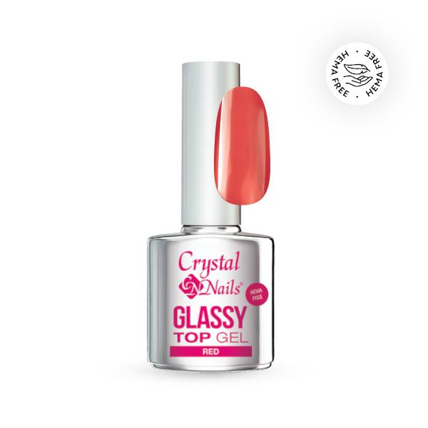Glassy Top Gel - Red 4ml