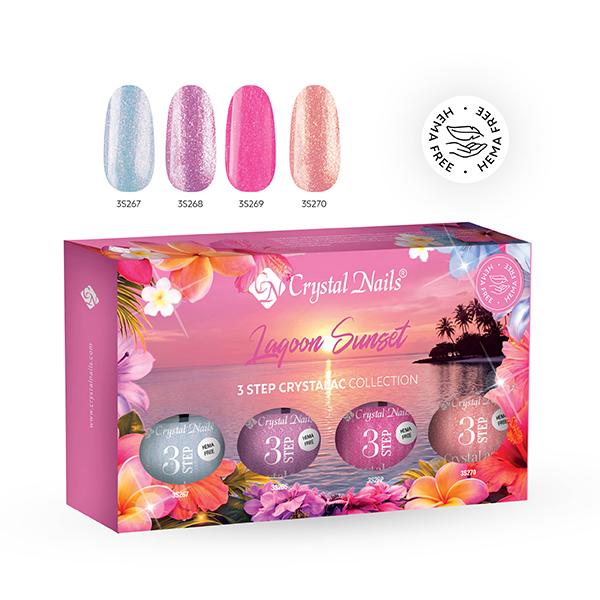 3 STEP HEMA Free CrystaLac Kit - Lagoon Sunset 2026 (4x4ml)