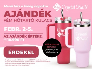 AJÁNDÉK fém hőtartó kulacsot adunk – pasztell pink vagy vörösáfonya színben