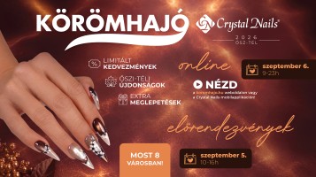 Crystal Nails Körömhajó 2026 – őszi-téli körömtrendek, újdonságok és inspirációk